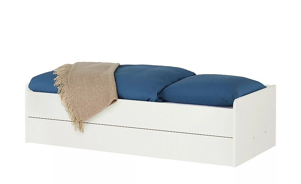 Stauraumbett  Grow Up - weiß - 127 cm - 54,5 cm - Betten > Bettgestelle - M günstig online kaufen