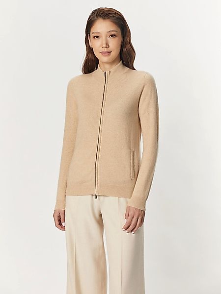 GOBI Cashmere Strickjacke Naturfarbe Kaschmirstrickjacke mit günstig online kaufen