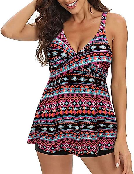 Badekönig Oversize-Tankini (2 tlg) figurumspielendes Set mit Hotpants günstig online kaufen