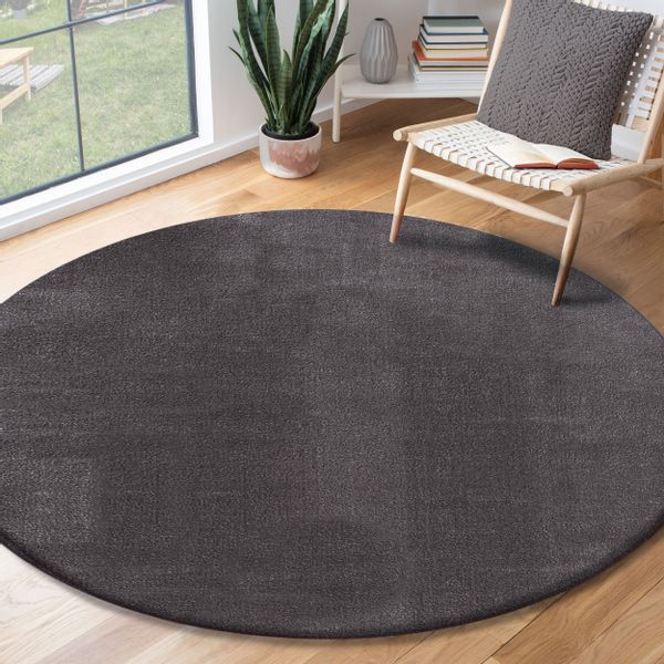 the carpet Teppich »Relax round« rund 16 mm Höhe waschbarer Wohnzimmer Tepp günstig online kaufen
