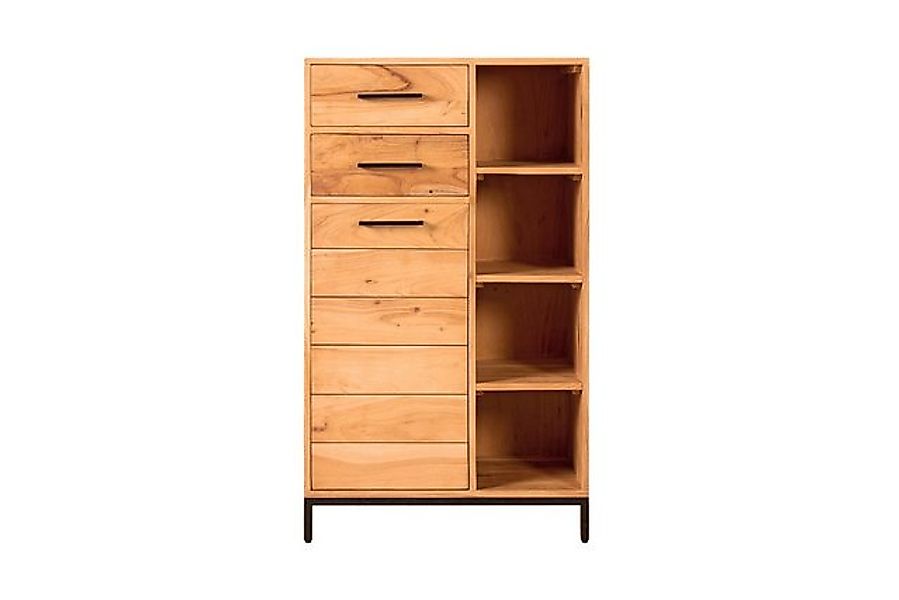 Main Möbel Midischrank Badmidischrank 67x116cm 'Albany' Akazie massiv lacki günstig online kaufen