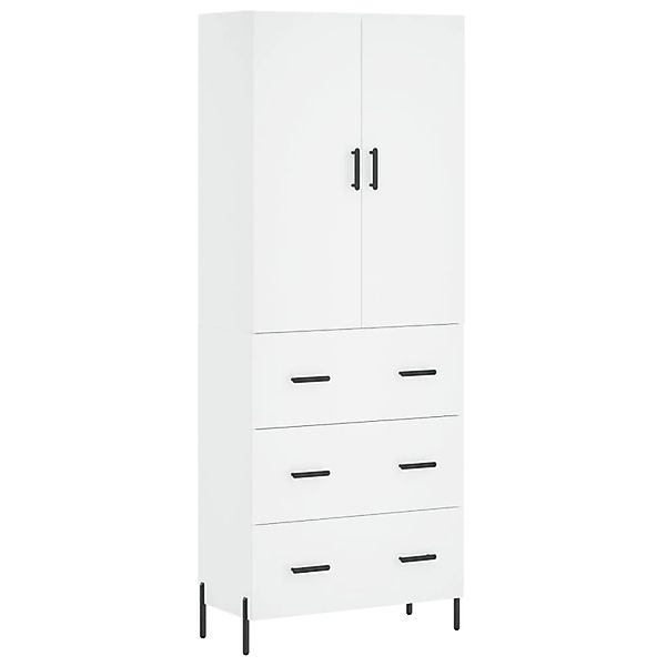 vidaXL Highboard Weiß 69,5x34x180 cm Holzwerkstoff 3195851 günstig online kaufen