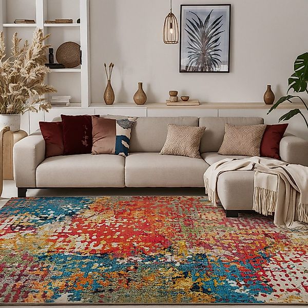Celya Teppich Rechteckiger Teppich Wohnzimmer,Höhe:5,3 mm,Kurzflor-Wohnzimm günstig online kaufen