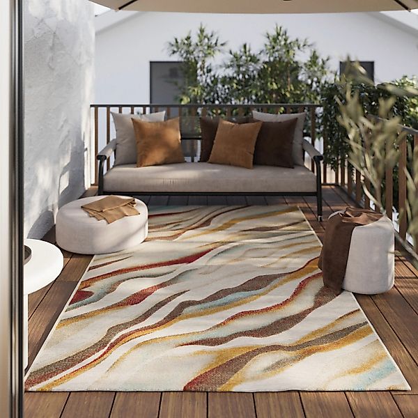 Wecon home Outdoorteppich "Creek" rund 5 mm Höhe für Innen & Außen, strapaz günstig online kaufen