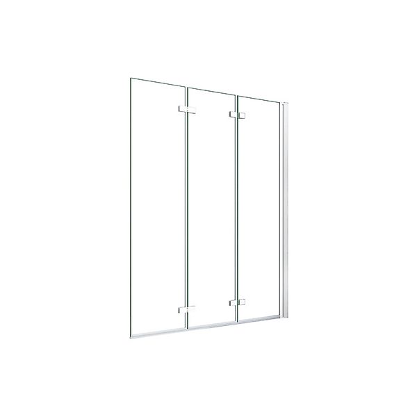 Duschparadies 130 x 140cm Badewannenaufsatz 3tlg Faltwand 6mm Nano Glas Dus günstig online kaufen