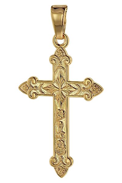 trendor Kreuzanhänger Kreuz- Gold 750 (18 günstig online kaufen