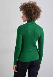 STREET ONE Rollkragenpullover mit Rippstrick-Struktur günstig online kaufen