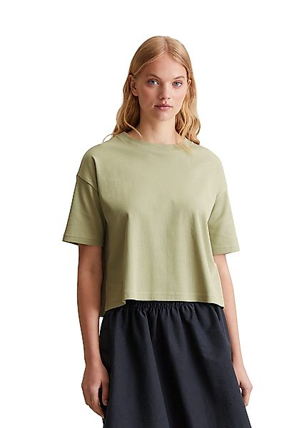 Marc OPolo DENIM T-Shirt "aus gerippter Bio-Baumwolle" günstig online kaufen
