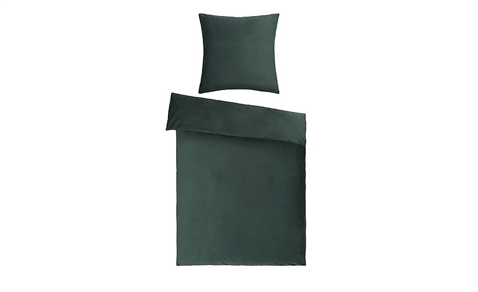 como Samt Bettwäsche  Velvet ¦ grün ¦ Maße (cm): B: 135 Bettwaren > Bettwäs günstig online kaufen