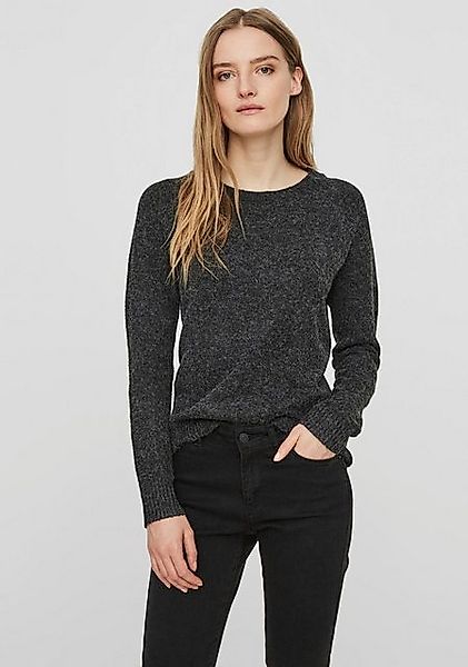 Vero Moda Rundhalspullover VMDOFFY in melierter Optik günstig online kaufen