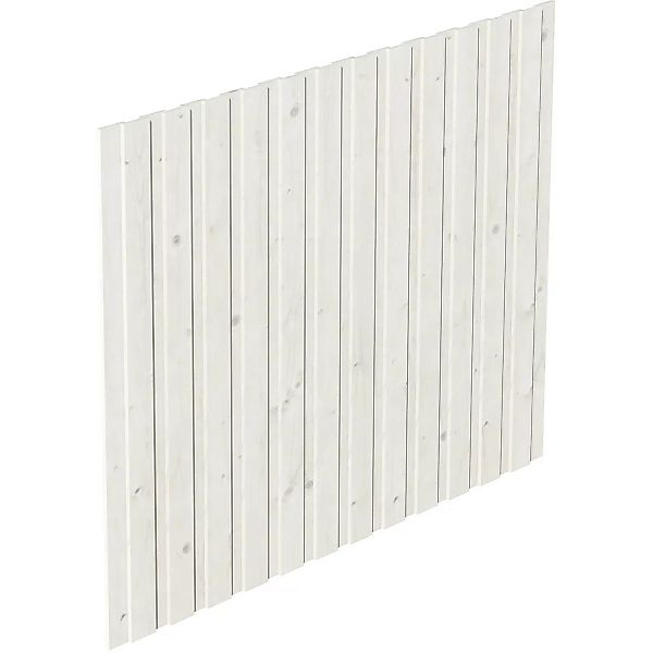 Skan Holz Seitenwand Deckelschalung 230 x 180 cm Fichte Weiß günstig online kaufen