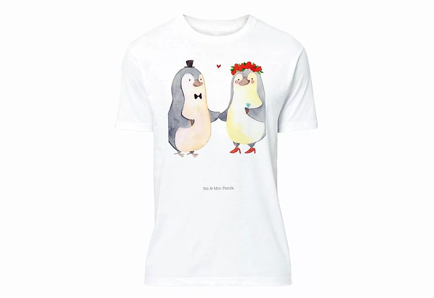 Mr. & Mrs. Panda T-Shirt Pinguin Heirat - Weiß - Geschenk, Braut, Partner, günstig online kaufen