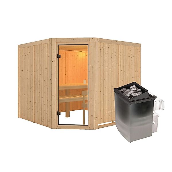 Karibu Sauna Ervin Eck B/H/T: ca. 231x198x231 cm günstig online kaufen