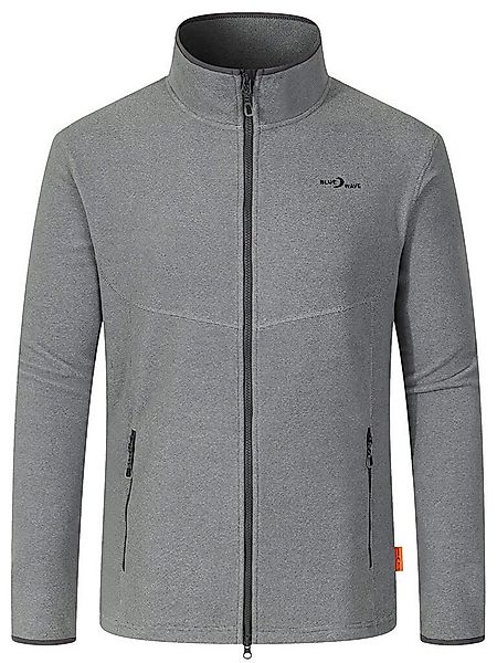 Blue Wave Fleecejacke Marco Herren Jacke Marco in Streifenoptik mit Stehkra günstig online kaufen