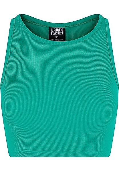 URBAN CLASSICS Muskelshirt Urban Classics Damen Ladies Cropped Rib Top (1-t günstig online kaufen