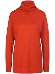 Rollkragen-Pullover Modell Tamara Peter Hahn Seide/Kaschmir orange günstig online kaufen