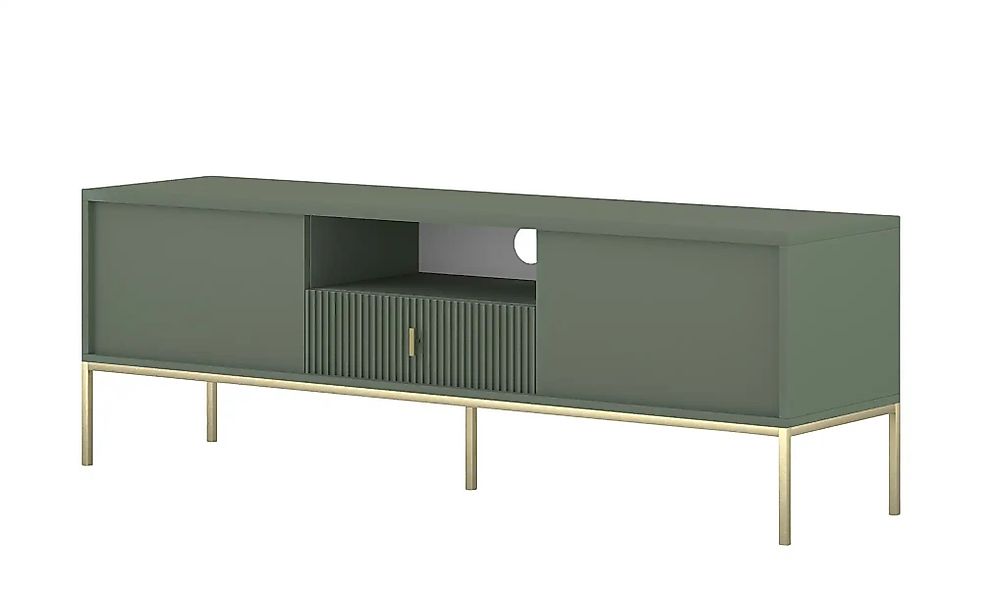 TV-Lowboard  Maglione ¦ grün ¦ Maße (cm): B: 154 H: 52 T: 39.0 Kommoden & S günstig online kaufen