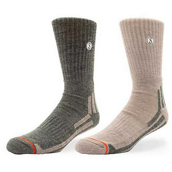 Salty Crew Wooly Socken 2 Paare One Size Light Grey / Dark Grey günstig online kaufen