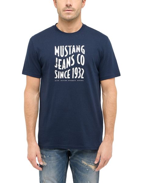 MUSTANG Kurzarmshirt "Style Austin" mit Logo-Print günstig online kaufen