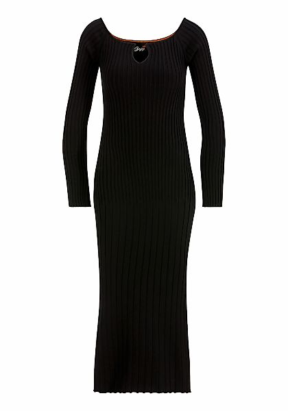 BOSS ORANGE Strickkleid "Flimt Premium Damenmode" mit Metalllabel günstig online kaufen