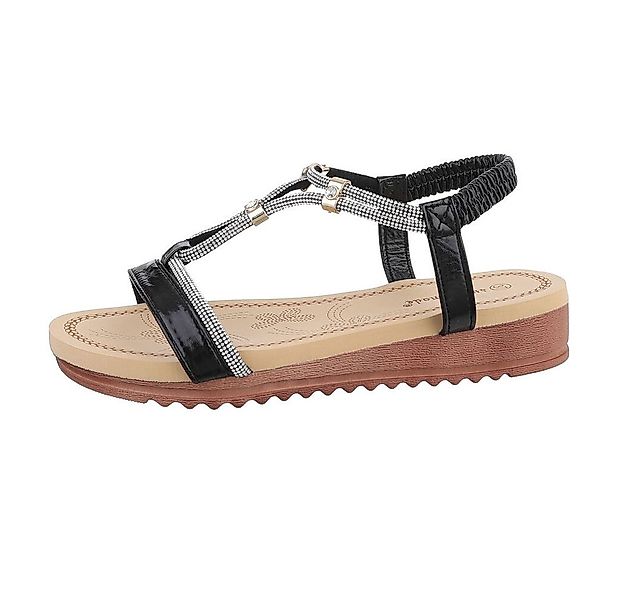 Ital-Design Damen Freizeit Riemchensandalette (85960572) Keilabsatz/Wedge K günstig online kaufen
