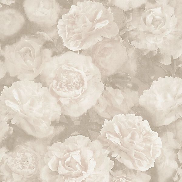 Bricoflor Nostalgische Tapete mit Rosen Vintage Blumentapete Creme Weiß mit günstig online kaufen