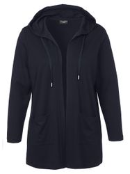 VIA APPIA DUE Kapuzenstrickjacke in unifarbenem günstig online kaufen