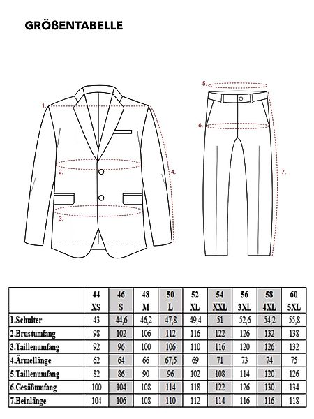 Allthemen Anzug (2 tlg) Herren Jacquard günstig online kaufen