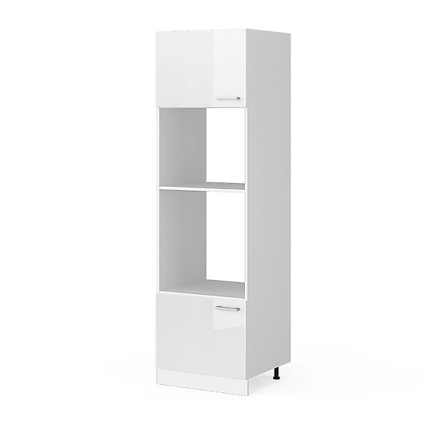 Vicco Mikrowellenumbauschrank R-Line, Weiß Hochglanz/Weiß, 60 günstig online kaufen