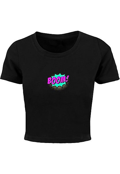 Merchcode T-Shirt "Merchcode Damen Ladies BOOM Comic Cropped Tee" günstig online kaufen