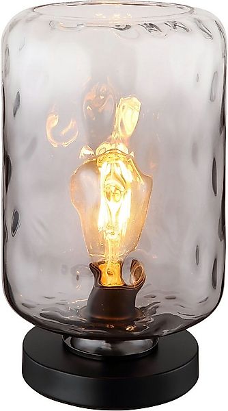 GLOBO LIGHTING Tischleuchte DARINA, ohne Leuchtmittel, Tischlampe/schwarz/W günstig online kaufen