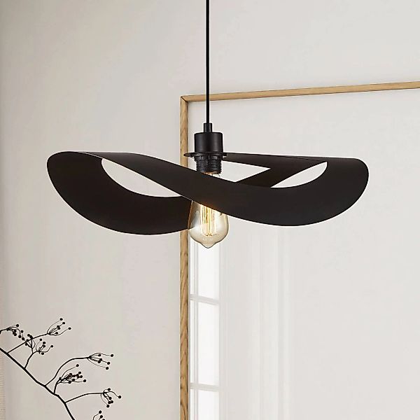 Pendellampe Mas, schwarz, Ø 50 cm, Metall günstig online kaufen