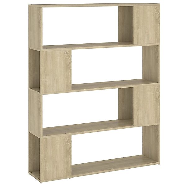 VidaXL Bücherregal Raumteiler Sonoma-Eiche 100x24x124 cm günstig online kaufen
