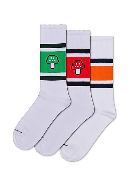 Happy Socks Basicsocken 3-Pack Mushroom Socks Verstärkte Ferse, besserer Ha günstig online kaufen