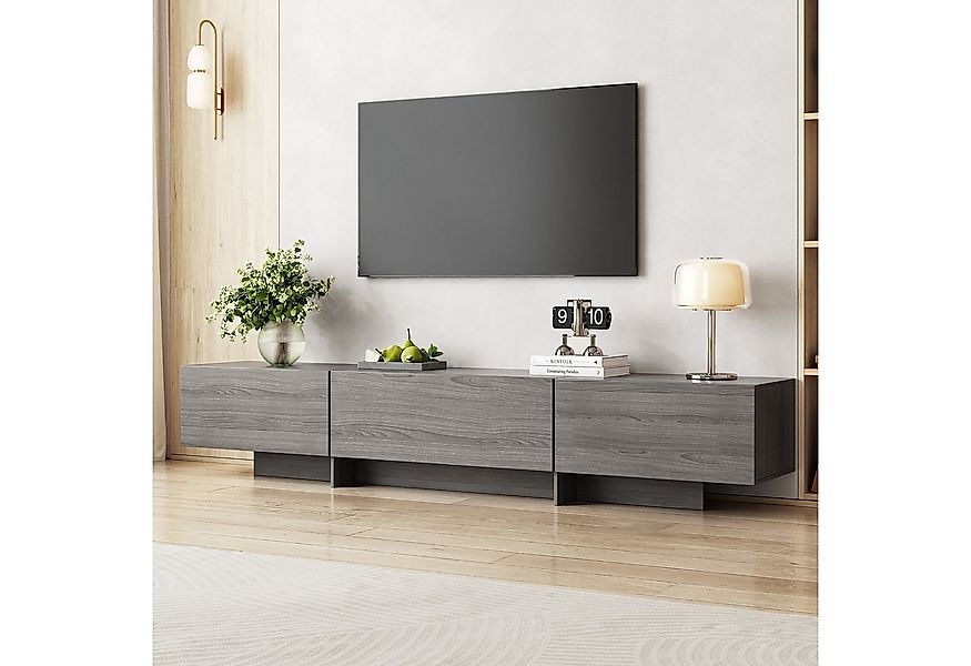 SVEYLXA TV-Schrank Moderner TV Unterschrank für bis zu 75 Zoll mit 3 Schrän günstig online kaufen