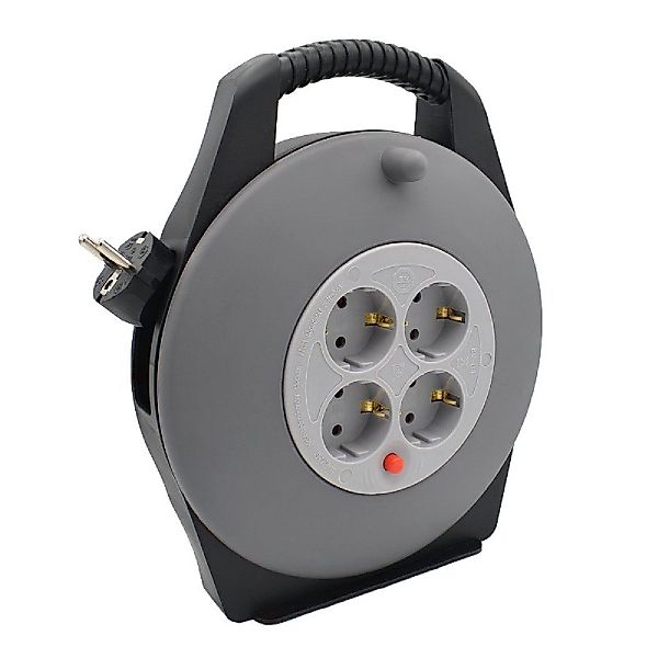 B-Tech 10M-Outdoor-Rollup Kabeltrommel 4-fach (Thermoschutz, Tragegriff, günstig online kaufen