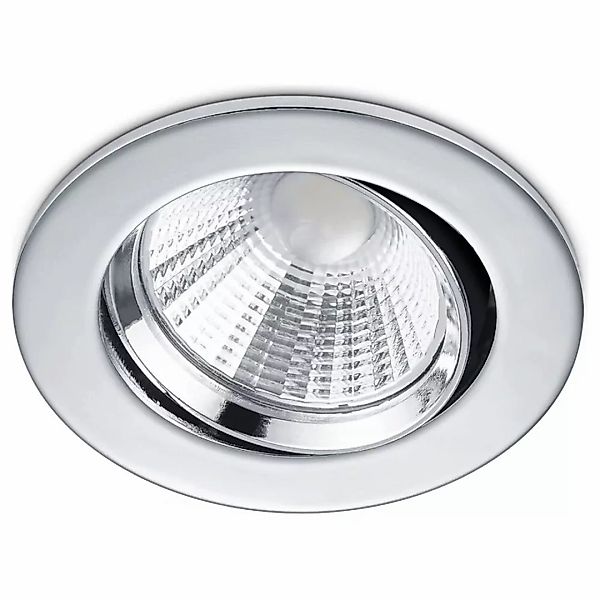 LED Einbaustrahler Pamir in Chrom rund 5,5W 345lm günstig online kaufen