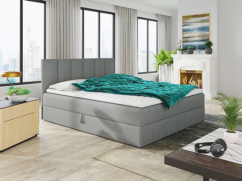 Sofnet Boxbett Star (mit zwei Bettkästen, Bonell-Matratze und Topper), Dopp günstig online kaufen