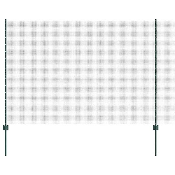 vidaXL Zaun mit Pfosten Grün 1,6 x 10 m Stahl und PVC 3336460 günstig online kaufen