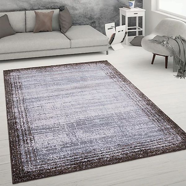 Paco Home Teppich »Catania 842«, rechteckig, 13 mm Höhe, Kurzflor, meliert, günstig online kaufen