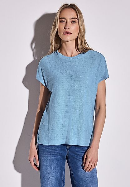 STREET ONE T-Shirt aus softem Materialmix günstig online kaufen