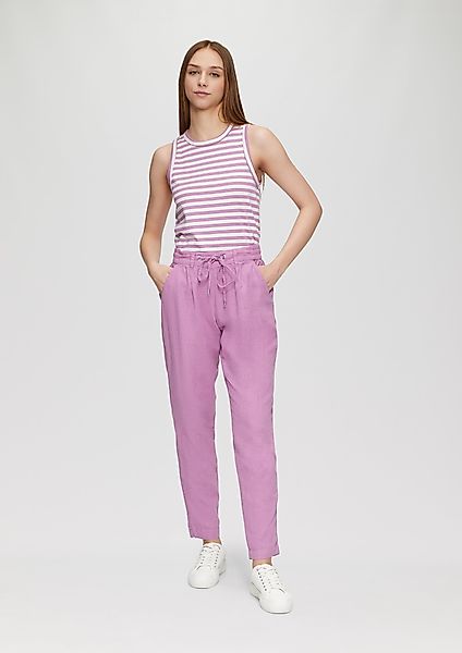 QS Stoffhose Leinenhose mit Elastikbund und günstig online kaufen