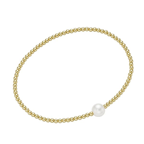 Smart Jewel Armband Silber-Kugeln und Glasperle, günstig online kaufen