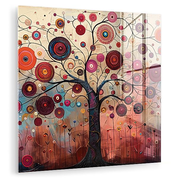 MuchoWow Acrylglasbild Baum - Lila - günstig online kaufen