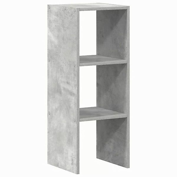 vidaXL Fächerschrank Bücherregal Stapelbar Betongrau 30x30x80 cm Holzwerkst günstig online kaufen