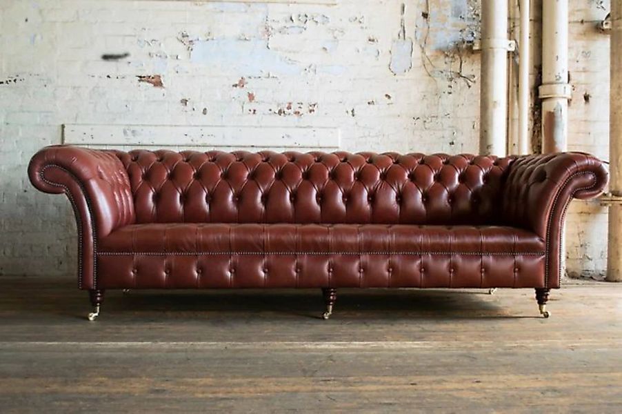 JVmoebel Sofa, XXL Big Sofa Couch Chesterfield 245cm Polster Sofas 4 Sitzer günstig online kaufen