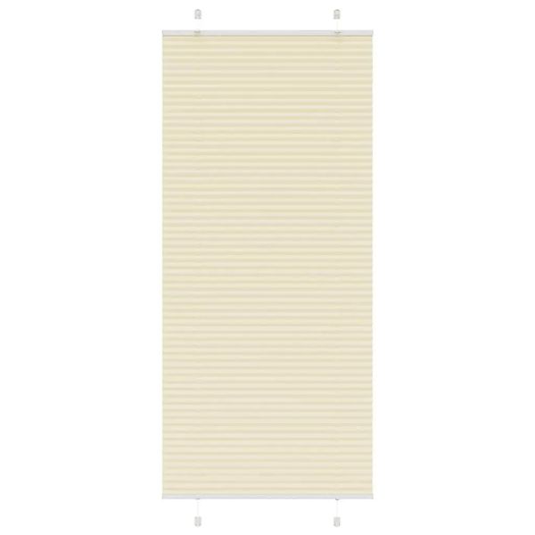vidaXL Plissee Creme 85x200 cm Stoffbreite 84,4 cm Polyester 4015310 günstig online kaufen