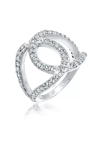 Elli Fingerring "LoveKnots Kristalle 925 Sterling Silber" günstig online kaufen