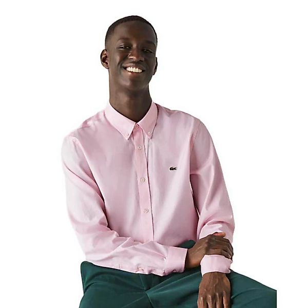 Lacoste Regular Fit Premium Langarm Hemd 44 Light Pink günstig online kaufen