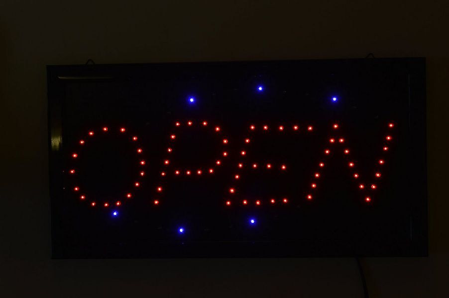 vevendo Beleuchtetes Fensterbild LED Schild Display Werbung Leuchte Reklame günstig online kaufen